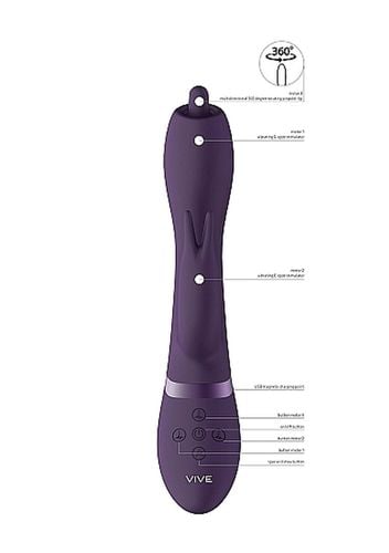wibrator nilo - pinpoint rotating g-spot rabbit - purple na Arena.pl