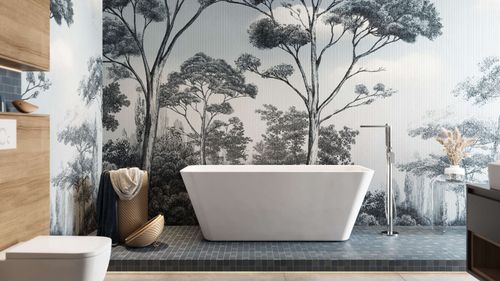 Glad bateria wannowo-prysznicowa wolnostojąca, czarny soft na Arena.pl