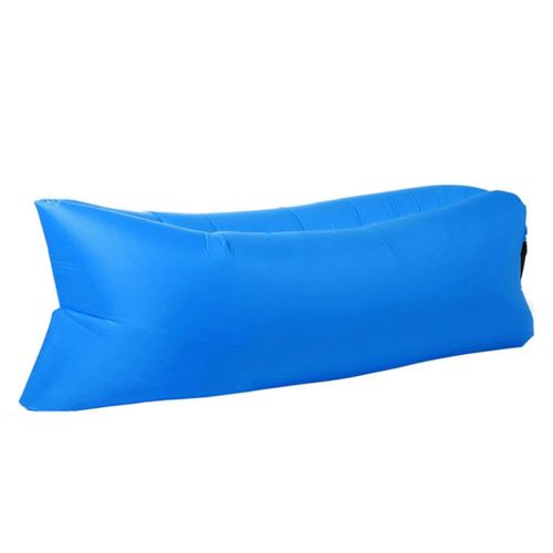 Lazy bag sofa nadmuchiwana rozkładana na plaże materac jasny niebieski na Arena.pl
