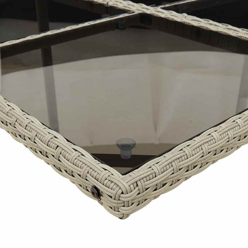 13-cz. zestaw mebli ogrodowych z poduszkami, jasnoszary na Arena.pl