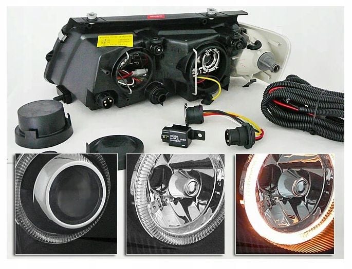 LAMPY  REFLEKTORY DO VW PASSAT B5 OD 1996 DO 2000 Roku DEPO RINGI SOCZEWKI zdjęcie 5