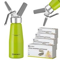 SYFON DO BITEJ ŚMIETANY 0.5L ZIELONY + 200 NABOI | HENDI