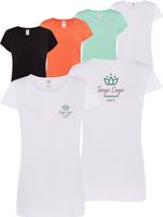 Damska koszulka T-shirt TWÓJ WŁASNY HAFT LOGO firmowa reklamowa