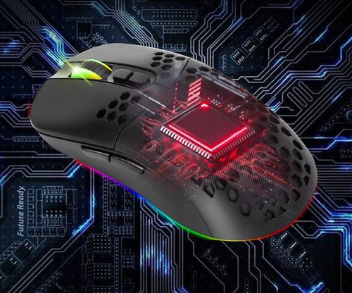 Myszka bezprzewodowa KOMPUTEROWA RGB 7 PRZYCISKÓW DO GIER sensor optyczny na Arena.pl