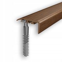 LISTWA KĄTOWNIK SCHODOWY 30x14mm PVC DĄB ORZECH 9E 1m