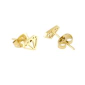 Kolczyki ażurowe diamenciki na sztyfcie Blueberry