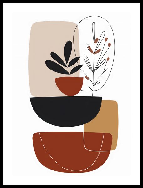 Plakat 40x55cm Botaniczna Abstrakcja zdjęcie 3