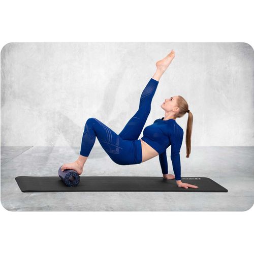 Roller do ćwiczeń 33x14cm NS-954 czarno-niebieski na Arena.pl