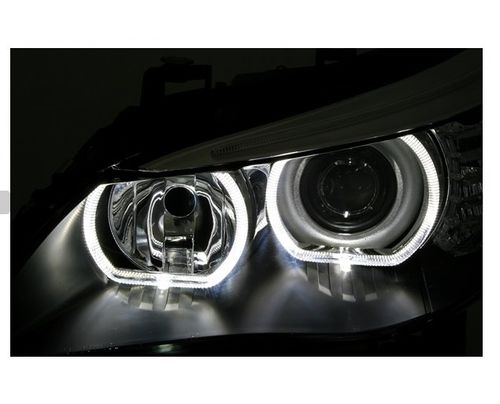 Lampy Reflektory BMW E60 E61 03-07 H7H7 RINGI LED na Arena.pl