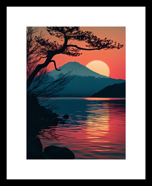 Plakat 15x20cm Góra Wieczorem zdjęcie 3