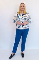 Sławanna Eleganckie spodnie Niebieskie 42