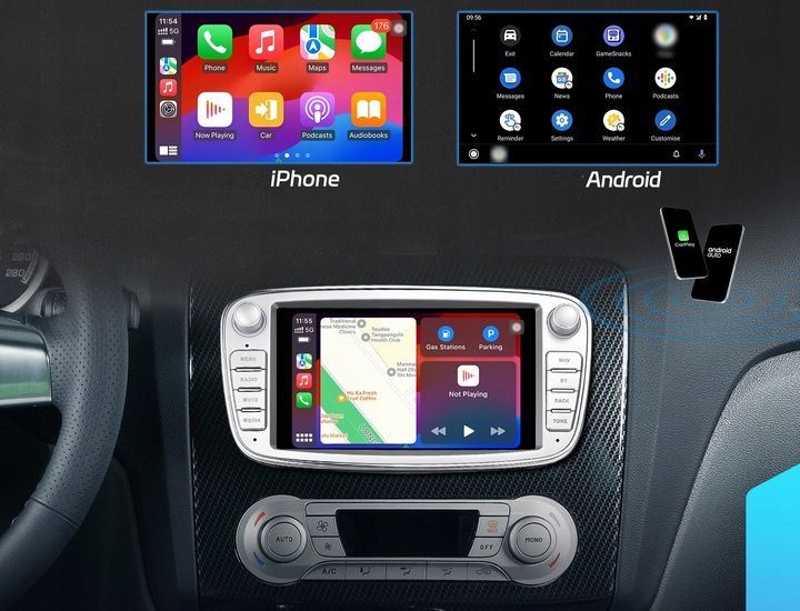 RADIO SAMOCHODOWE do FORD MONDEO MK4 FOCUS MK2 MK3 GALAXY GPS ANDROID RDS zdjęcie 11