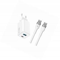 Szybka ładowarka GaN 45W 2 wejścia z kablem 2m do myPhone Hammer Blade 3