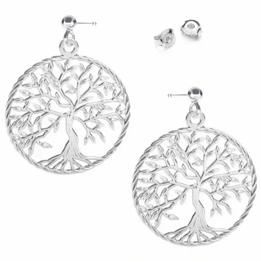 KOMPLET DRZEWO ŻYCIA DRZEWKO SZCZĘŚCIA srebro 925 zdjęcie 2