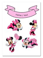 Wydruk cukrowy na tort A4 Myszka Mini napis DIY