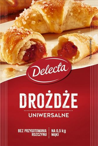 Drożdże suche instant Delecta 30x8g idealne drożdże do pieczenia ciast na Arena.pl