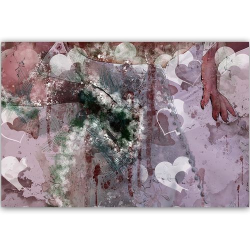 Deco Panel, Abstrakcyjne serca 60x40 na Arena.pl