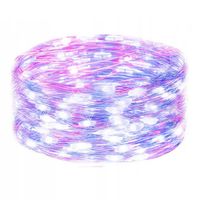 Lampki choinkowe 100 LED druciki mikro na baterie