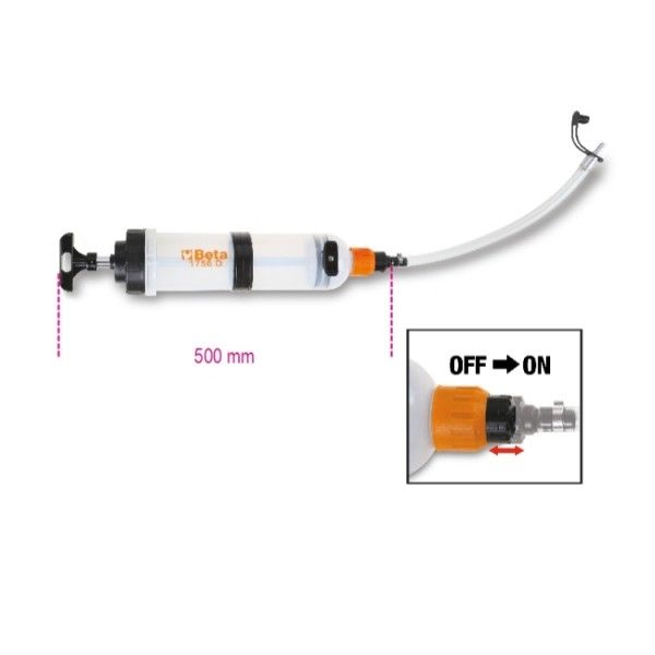 strzykawka olejowa pp 1500ml - be 1756d zdjęcie 2