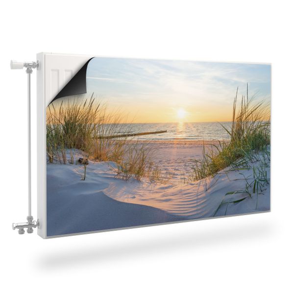 MASKOWNICA Magnetyczna Na Grzejnik KRAJOBRAZ Plaża Słońce 120cm x 60cm zdjęcie 1