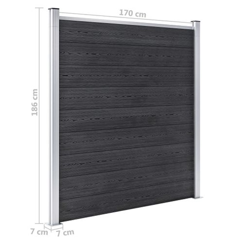 OGRODZENIE PŁOT DO OGRODU WPC SZARE 353x186cm na Arena.pl