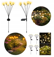Lampa solarna ogrodowa zewnętrzna na ogród kulki 8 sztuk ZESTAW 2szt