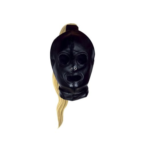 mask with blonde ponytail   black na Arena.pl