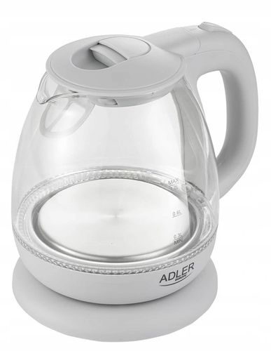 Szklany Czajnik 1L 1100W Adler Ad1283 Szary na Arena.pl