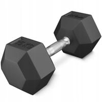 HANTLA HANTELEK ŻELIWNY GUMOWANY HANTEL HANTLE HEX SOLIDNY WYTRZYMAŁY 15 kg