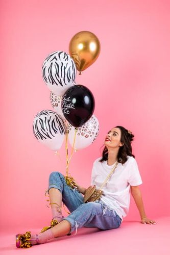 Balony zebra w paski 30 cm, 3 szt. na Arena.pl