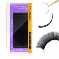 Rzęsy NAGARAKU Premium Nowa Generacja C 0,10 9 mm 16 pasków