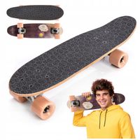 DESKOROLKA DLA DZIECI MINI FISZKA METEOR DREWNIANA 57x15cm ABEC-7 do