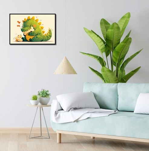 Plakat 60x40cm Uroczy Dinozaur na Arena.pl