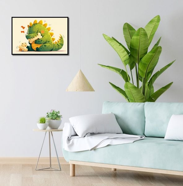 Plakat 60x40cm Uroczy Dinozaur zdjęcie 4