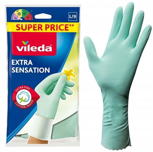 Rękawice Vileda Extra Sensation "L" na Arena.pl