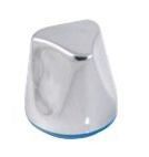 Pokrętło podgrzewacza wody Dafi - chrom, zimna woda