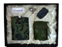 Piersiówka 7 OZ + Zapalniczka Benzynowa + Sztućce Moro Gentelo na Prezent