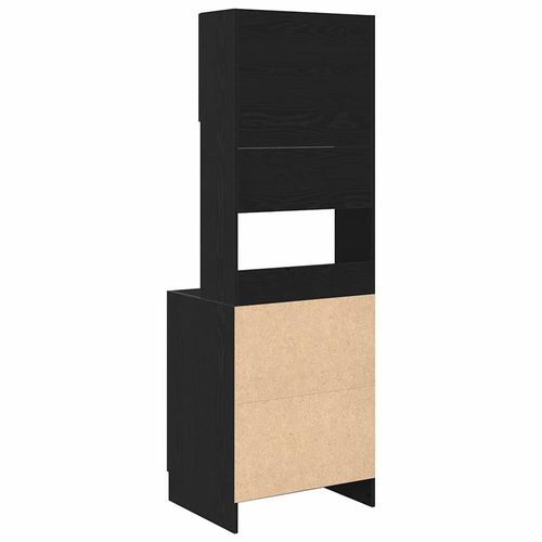 Szafka kuchenna z półką z drzwiami Czarny dąb 60 x 50 x 180 cm na Arena.pl