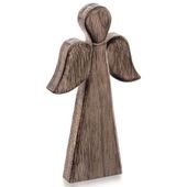 Drewniany Anioł Figurka Anioła Dekoracyjna Ozdobna Figura Stojąca 24 cm