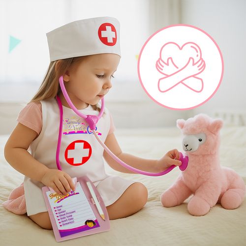 Zestaw Lekarski Doktor z Fartuchem Stetoskop Akcesoria Lekarskie dla Dzieci na Arena.pl