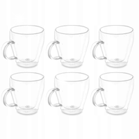 ZESTAW KUBKÓW Z PODWÓJNYM DNEM I ŚCIANKAMI, 6 SZTUK, 270 ML