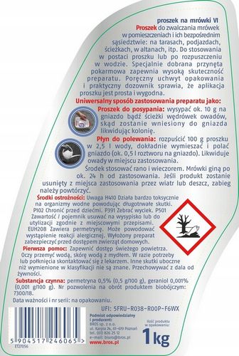 BROS Proszek Na Mrówki 1 kg na Arena.pl