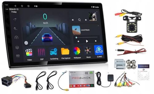RADIO 10 CALI GPS 2 DIN BLUETOOTH ANDROID AUTO CARPLAY WIFI USB 4/62GB QLED na Arena.pl