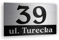 Tabliczka adresowa Numer posesji domu Tablica adres posesji działki 20x15
