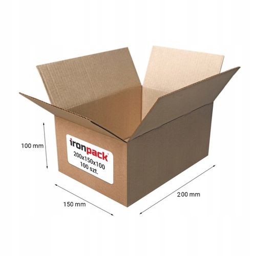 KARTON 200x150x100 mm Pudło Karton Klapowy 100szt na Arena.pl