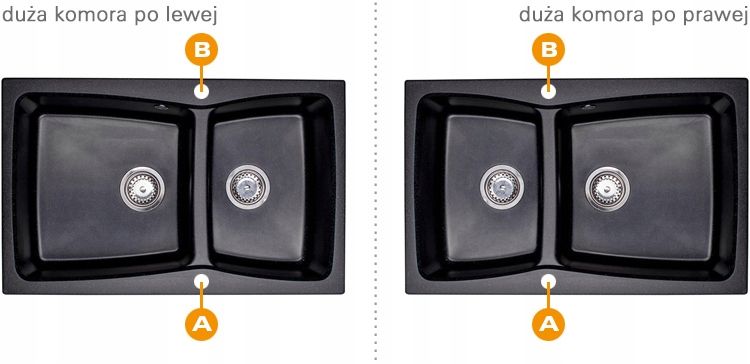 ZLEW ZLEWOZMYWAK GRANIT 8 kolorów 80x50 + SYFON zdjęcie 10