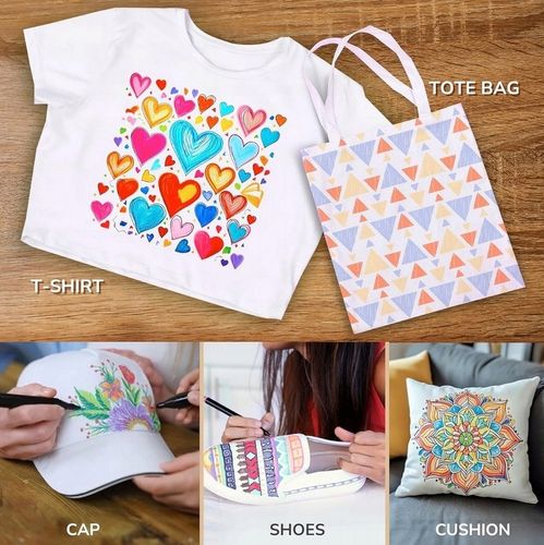 ZENACOLOR 32x Markery do tekstyliów Pisaki do Ubrań Tkanin Trwałe Flamastry na Arena.pl