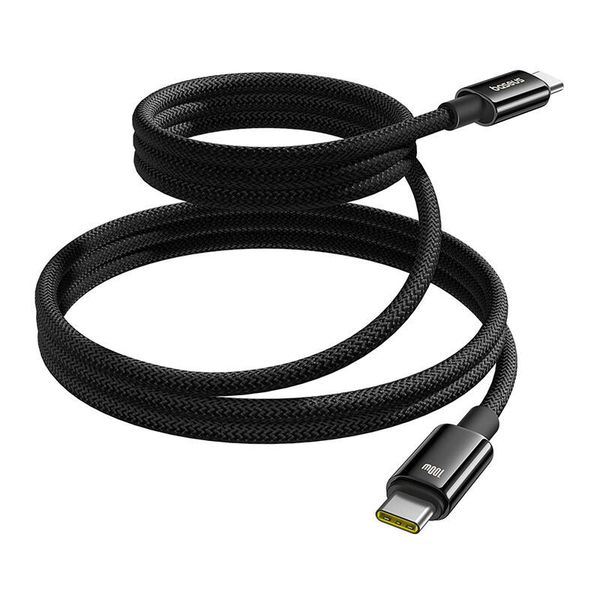 Kabel USB Baseus Tungsten Gold USB-C do USB-C 100W 1m (czarny) zdjęcie 1