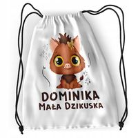 Plecak Sportowy Szkolny Dla Dominiki Córki Dziecka Z Nadrukiem Ze Zdjęciem