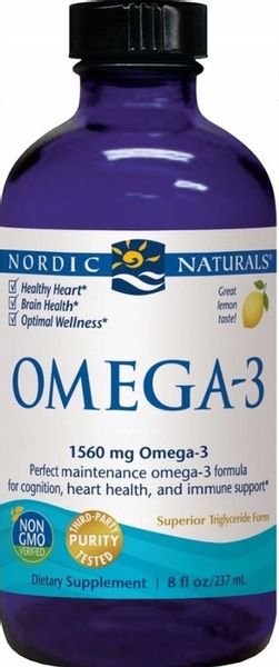 Nordic Naturals Kwasy Omega-3 1560 mg 237ml zdjęcie 3